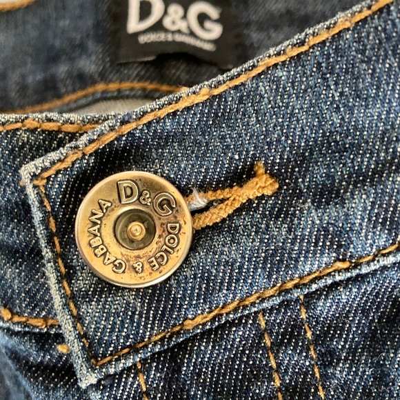 VTG Dolce & Gabbana Women's Dark Blue Straight Leg Jeans - Picture 5 of 9